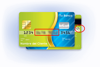 copia de la tarjeta de credito