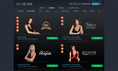 BetVictor Live Dealer Casino