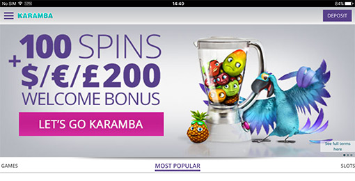 Play at Karamba’s Mobile App on Your iOS Device