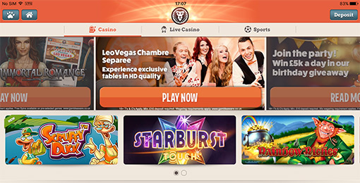 Leo Vegas Is Also Available for iOS Devices