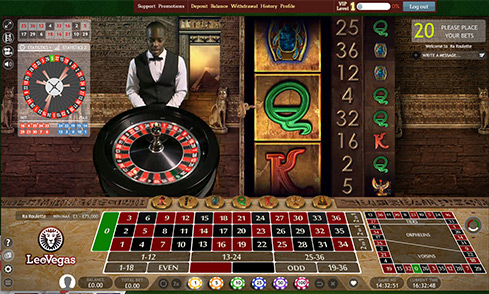 Live Dealer Casino Games at Leo Vegas